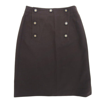Chanel Coco Mark Button Skirt