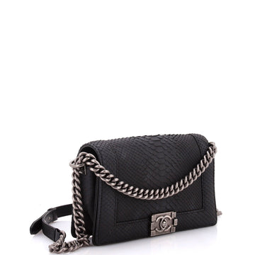 Boy Flap Bag Matte Gentle Python Old Medium