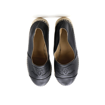 Women's CC Cap Toe Espadrilles Leather