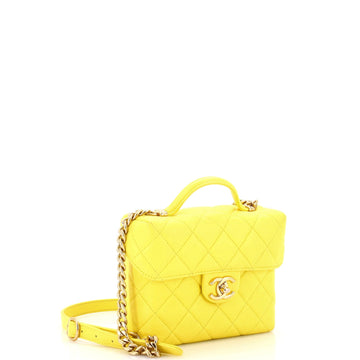 Handy Box Vanity Case Quilted Caviar