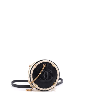 En Vogue Round Bag Crumpled Calfskin Small