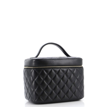 Cosmetic Case Quilted Lambskin Small