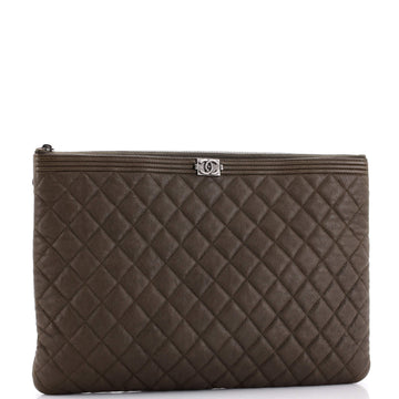 Boy O Case Clutch Quilted Caviar Large