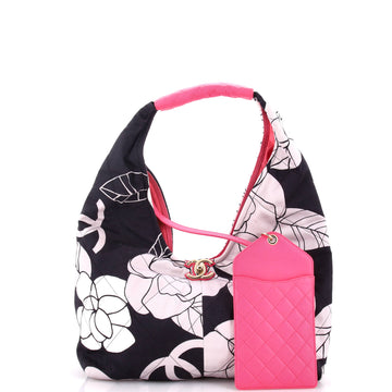 CC Lock Hobo Quilted Printed Canvas Small