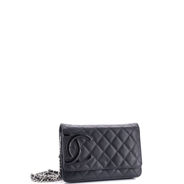 Cambon Wallet on Chain Quilted Leather