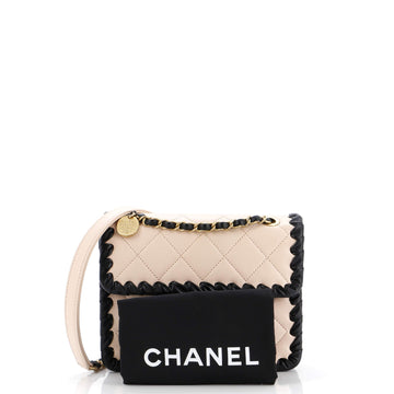 My Own Frame Flap Bag Braided Quilted Calfskin Mini