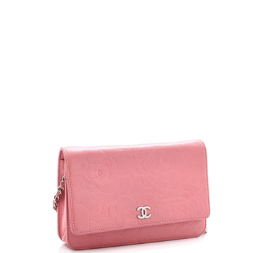 Wallet on Chain Camellia Lambskin