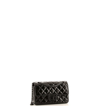 So Black Reissue 2.55 Flap Bag Quilted Patent Mini