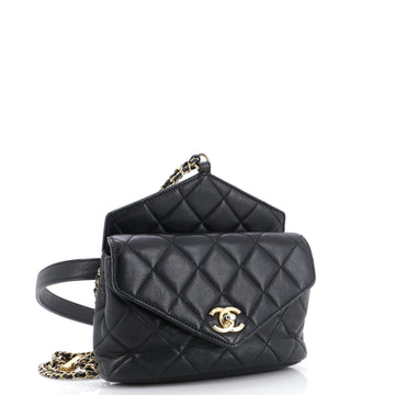 Carry With Chic Chain Flap Waist Bag Quilted Calfskin