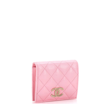 Multichain CC Bifold Wallet Quilted Caviar Compact