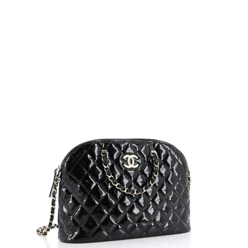 Coco Top Handle Shopping Bag Quilted Patent Small