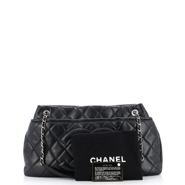 Timeless CC Soft Tote Quilted Caviar Large