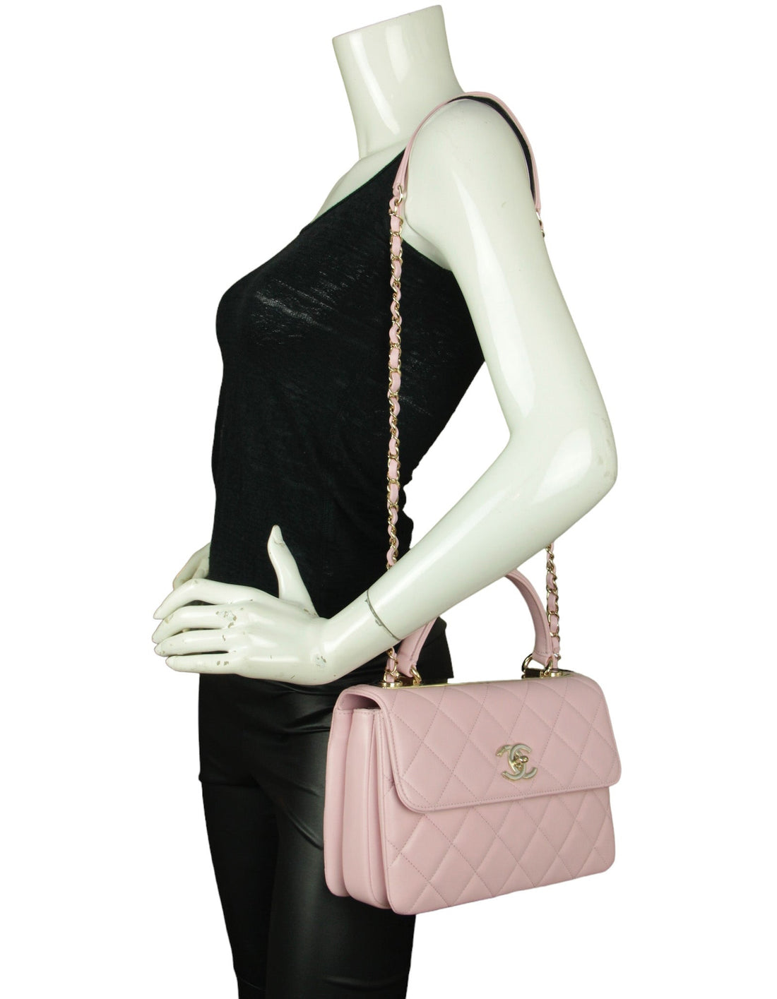 Chanel NWT 2024 Pink Lambskin Quilted Trendy CC