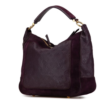 Purple Louis Vuitton Monogram Empreinte Audacieuse MM Satchel