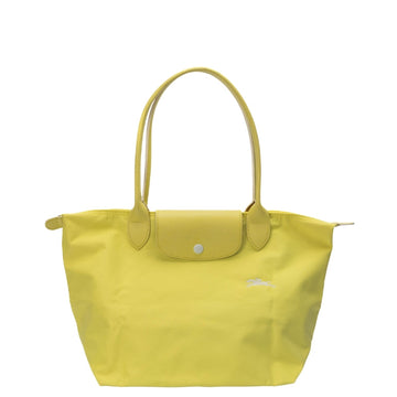 Longchamp Le Pliage Club Small Nylon Short Handle Tote Prune Lemon