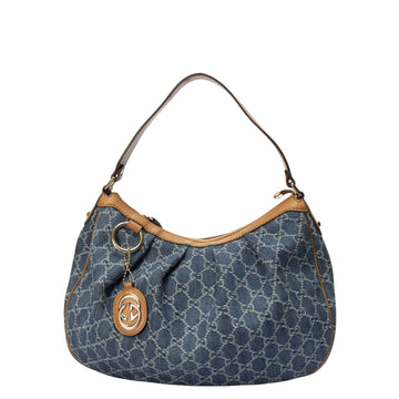 Gucci Blue GG Denim Medium Sukey Tote