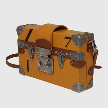 Mustard/Brown Petite Malle Croisière Clutch - Fall 2015