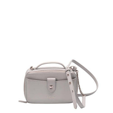 Kate Spade Essential Grey Double-Zip Crossbody Bag