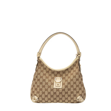 Gucci Beige GG Abbey D-Ring Hobo Bag