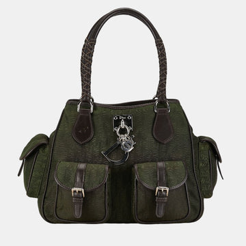 Bronze Canvas Diorrissimo Multi Pocket Handbag