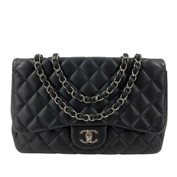 Top Quality Chanel - Jumbo Classic New CC Quilted Black Leather Shoulder Bag / Crossbody