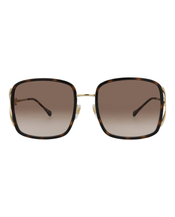 Square-Frame Injection Sunglasses