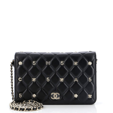 CHANEL All About Charms Wallet on Chain Quilted Lambskin