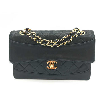Top Quality Chanel Matelasse Leather Chain Shoulder Bag Black