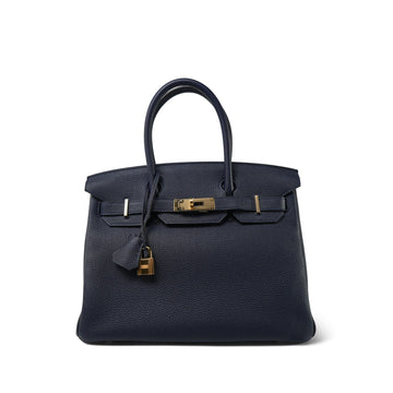 Birkin 30 Bleu Indigo Veau Togo  X Stamp