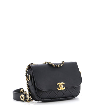 Multi Pouching Flap Bag with Coin Purse Quilted Calfskin
