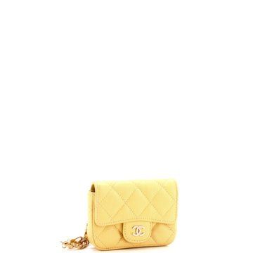 Classic Flap Chain Belt Bag Quilted Caviar Mini