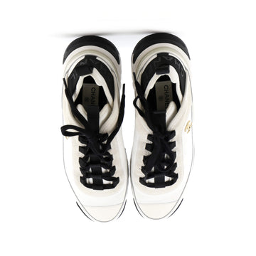Men's CC Low-Top Sneakers Suede with Leather and Fabric