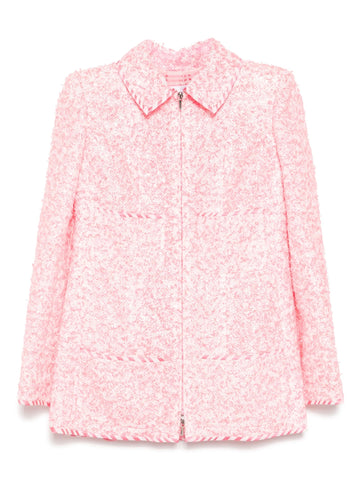 Fluorescent Pink Textured Jacket