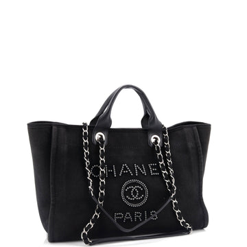 Deauville Tote Pearl Embellished Canvas Medium