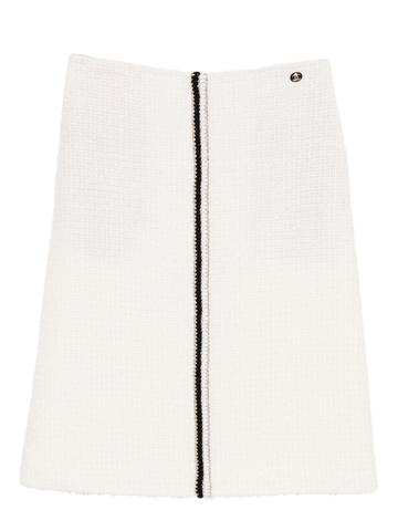 Cream Tweed Skirt