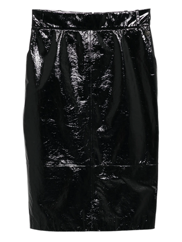 Black  Leather Skirt