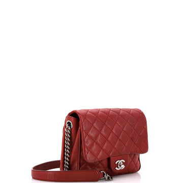 Rock in Rome Flap Bag Quilted Caviar Small