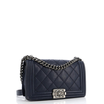 Stitch Boy Flap Bag Quilted Calfskin Old Medium