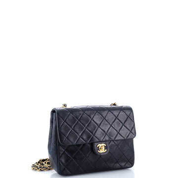 Vintage Square Classic Flap Bag Quilted Lambskin Small