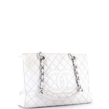 Grand Shopping Tote Quilted Caviar