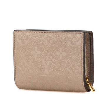 Beige Louis Vuitton Monogram Empreinte Clea Small Wallet