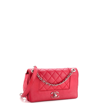 Mademoiselle Vintage Flap Bag Quilted Sheepskin Small