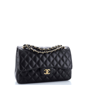 Classic Double Flap Bag Quilted Lambskin Jumbo