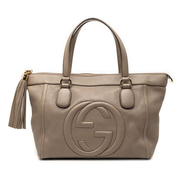 Soho Zip Tote Leather Small