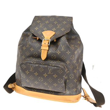 Louis Vuitton Montsouris Gm  Canvas Backpack Bag