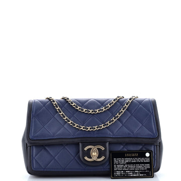 Graphic Flap Bag Quilted Calfskin Medium