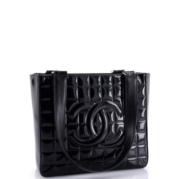Chocolate Bar CC Tote Quilted Patent Small