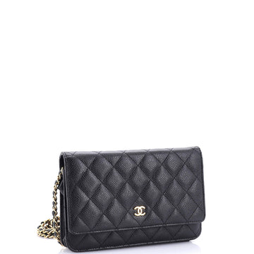 Wallet on Chain Quilted Caviar