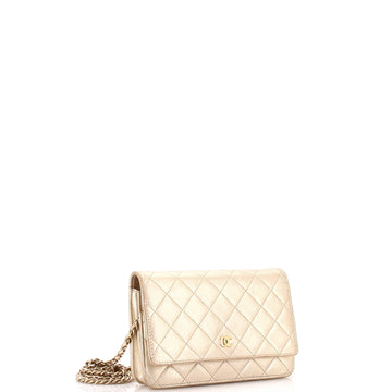 Wallet on Chain Quilted Lambskin