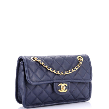 Sweet Classic Flap Bag Quilted Caviar Medium